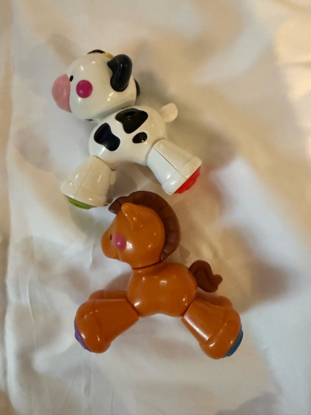 Fisher Price Amazing Animals Horse & Cow Clicking Sensory Toys